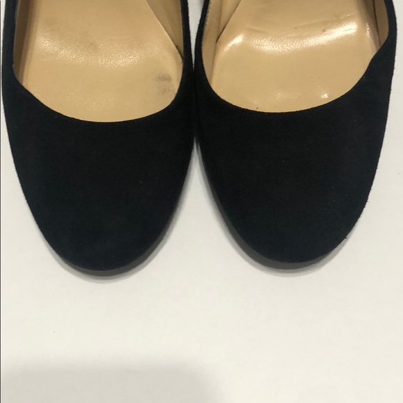 Kate Spade black suede high heels shoes size 8 1/2 - Picture 2 of 8